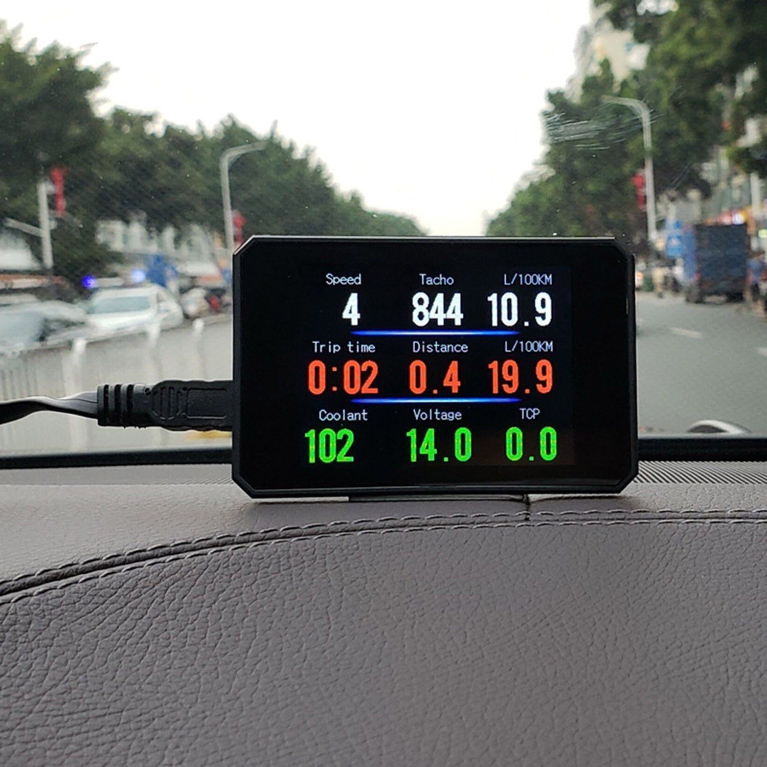 Head up Display OBD Smart HUD Auto Digital Meter OBD2 Port Warning Windshield Alarm System