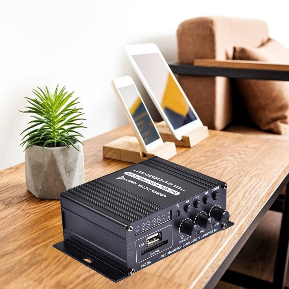 400W DC12V BT Amplifier Hi-Fi Car Stereo Music Receiver FM MP3 Power-Amplifier