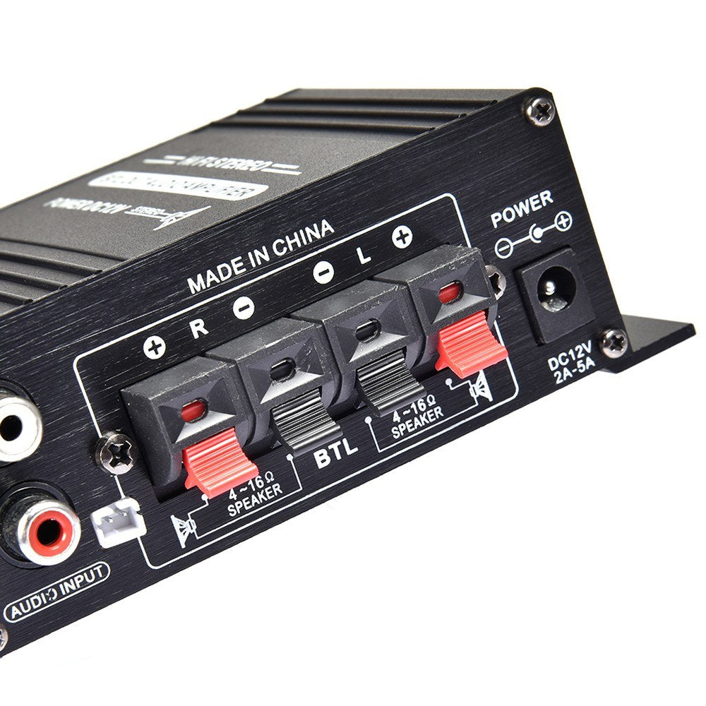 400W DC12V BT Amplifier Hi-Fi Car Stereo Music Receiver FM MP3 Power-Amplifier