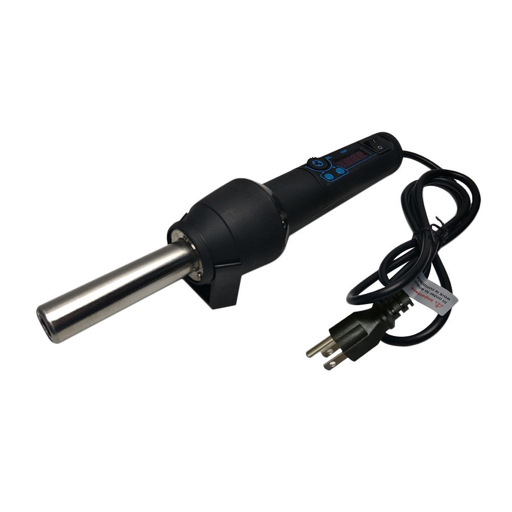 Portable Hot Air Gun with 8 Nozzles Ceramic Heating Core LED Digital Display Flow Temperature Adjustable