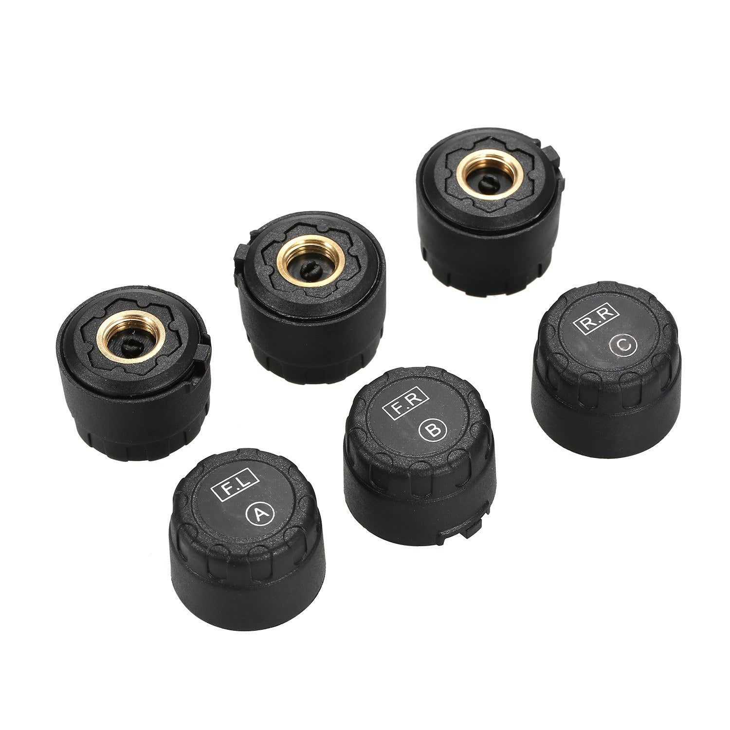 Wireless Solar Power TPMS Tire Pressure Monitoring System RV Truck with 6 External Sensors