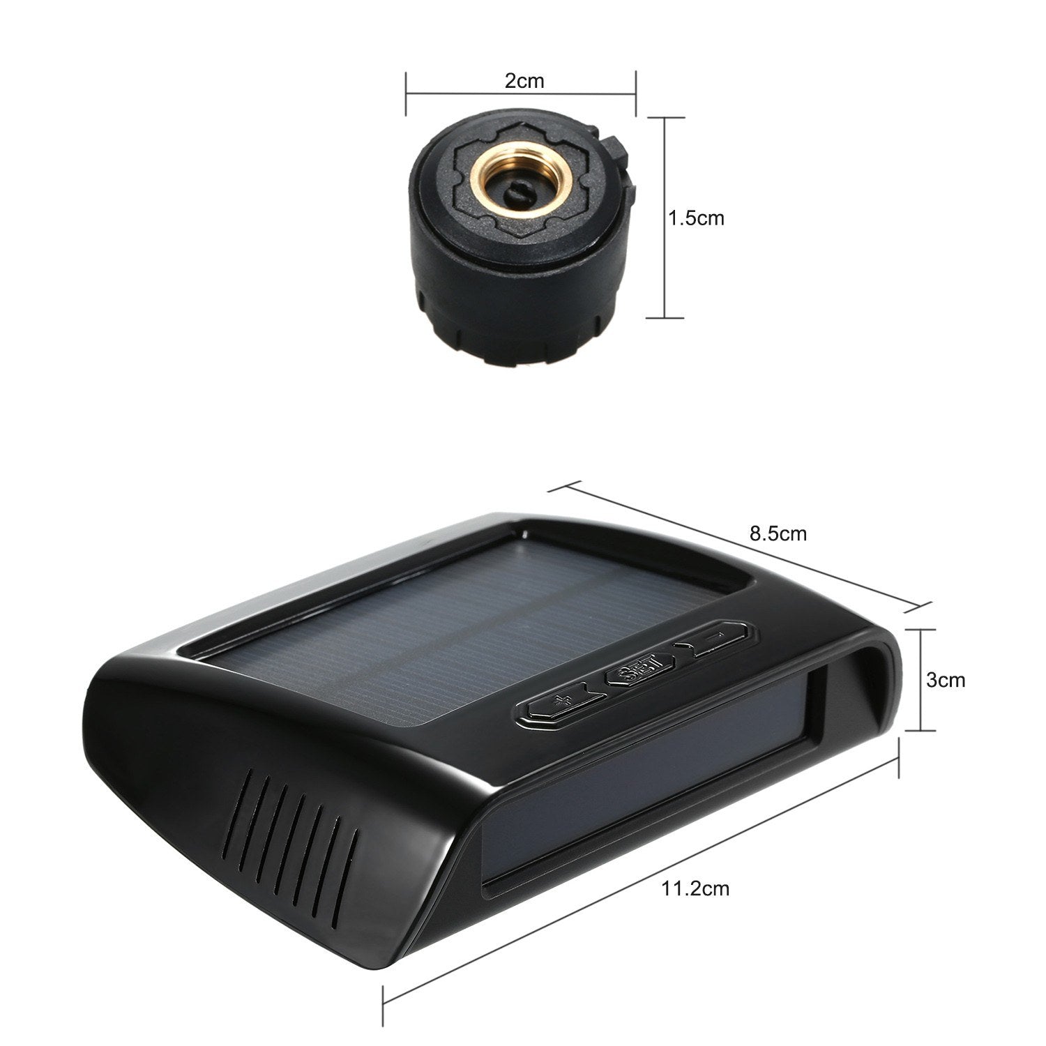 Wireless Solar Power TPMS Tire Pressure Monitoring System RV Truck with 6 External Sensors