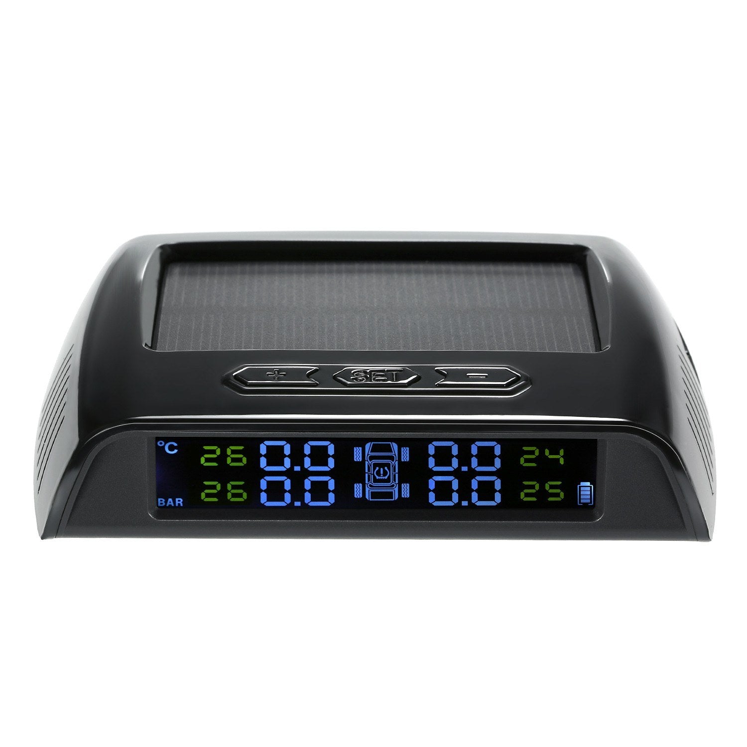 Wireless Solar Power TPMS Tire Pressure Monitoring System RV Truck with 6 External Sensors