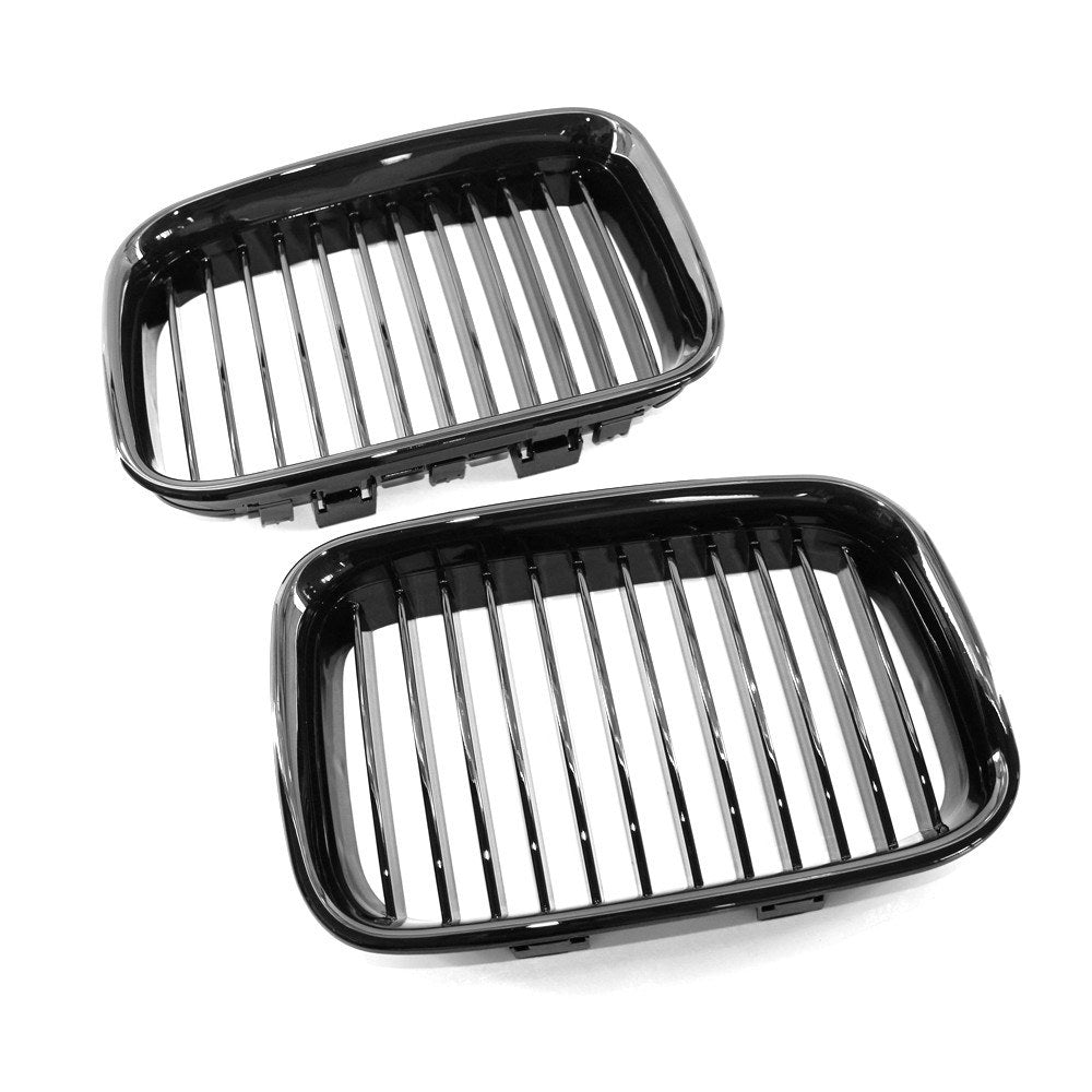 Front Grille Replacement for BMW E36 325i 320i 318is 1992-96 High Gloss Black Cool Bussiness Style