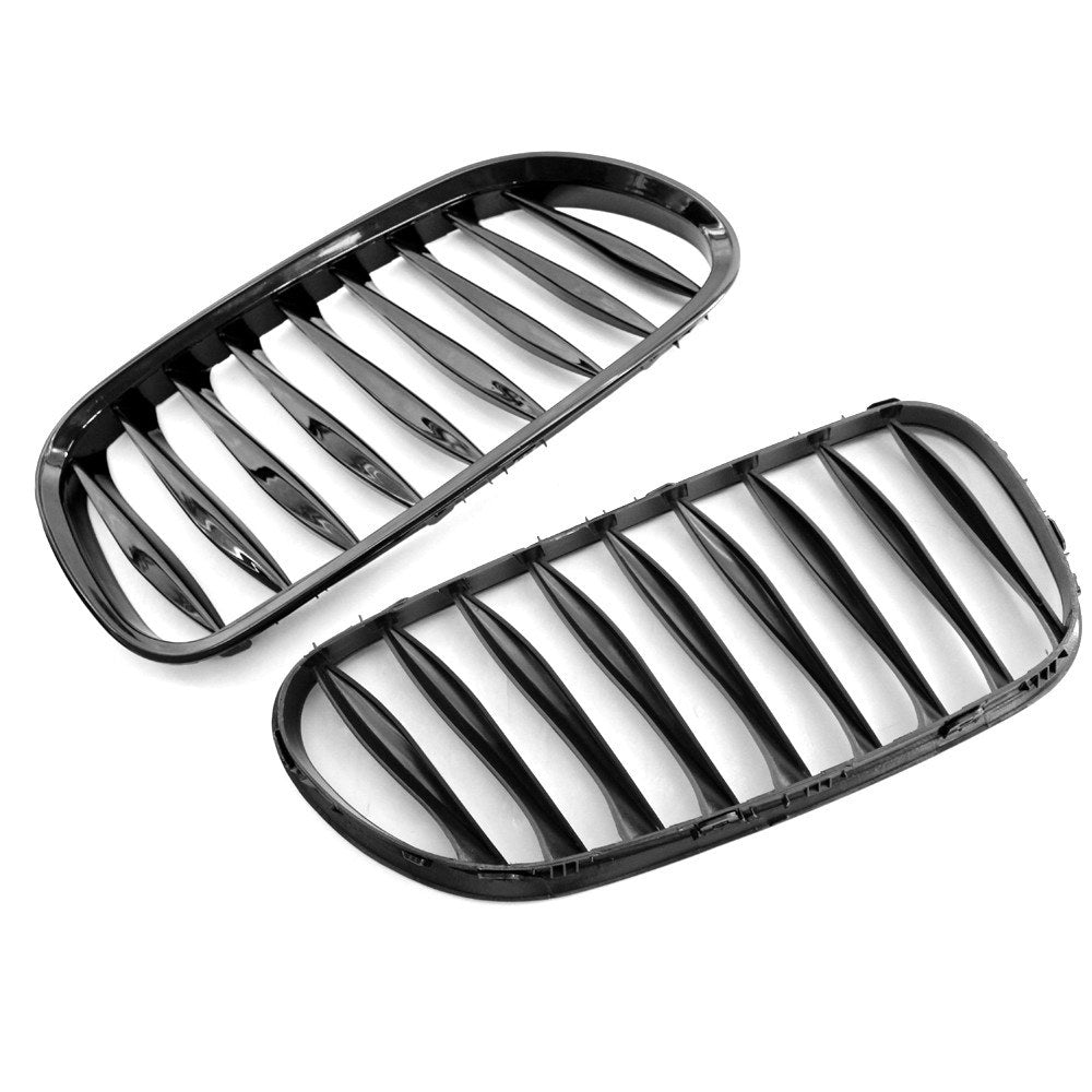 Front Grille Replacement for BMW E85 E86 Z4 2003 - 2008 High Gloss Black Cool Bussiness Style
