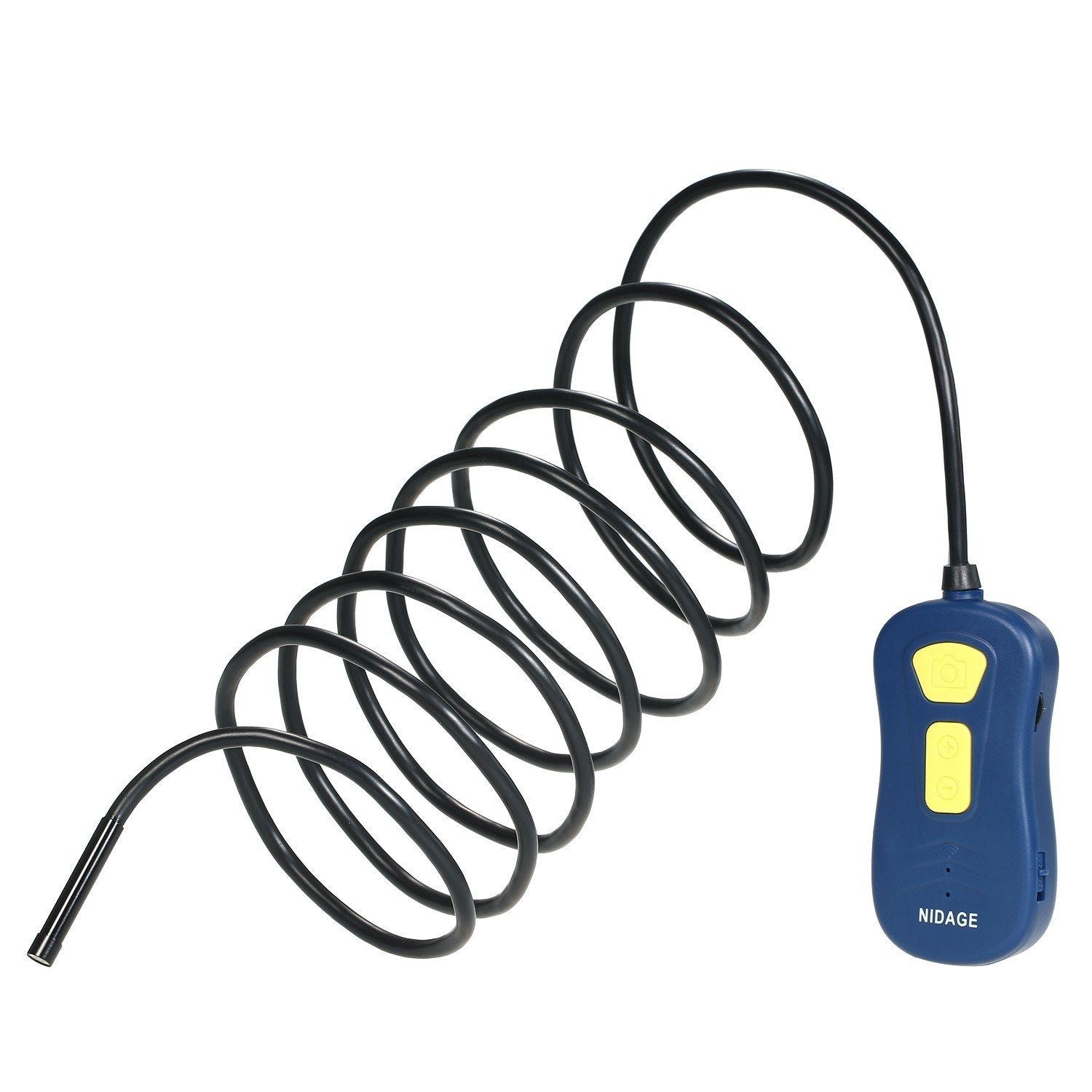 Wireless Endoscope WiFi Borescope Snake Camera IP67 Waterproof HD Inspection with 6 LED Lights