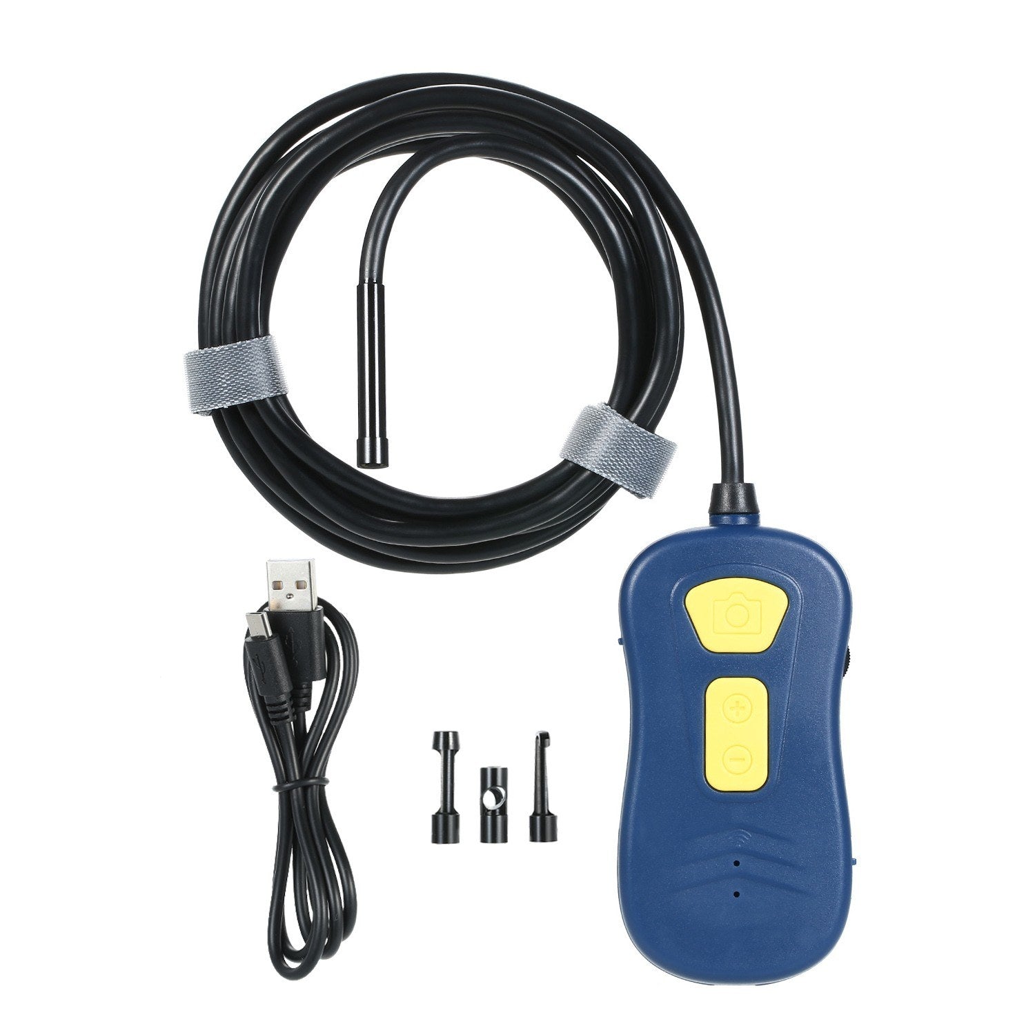Wireless Endoscope WiFi Borescope Snake Camera IP67 Waterproof HD Inspection with 6 LED Lights