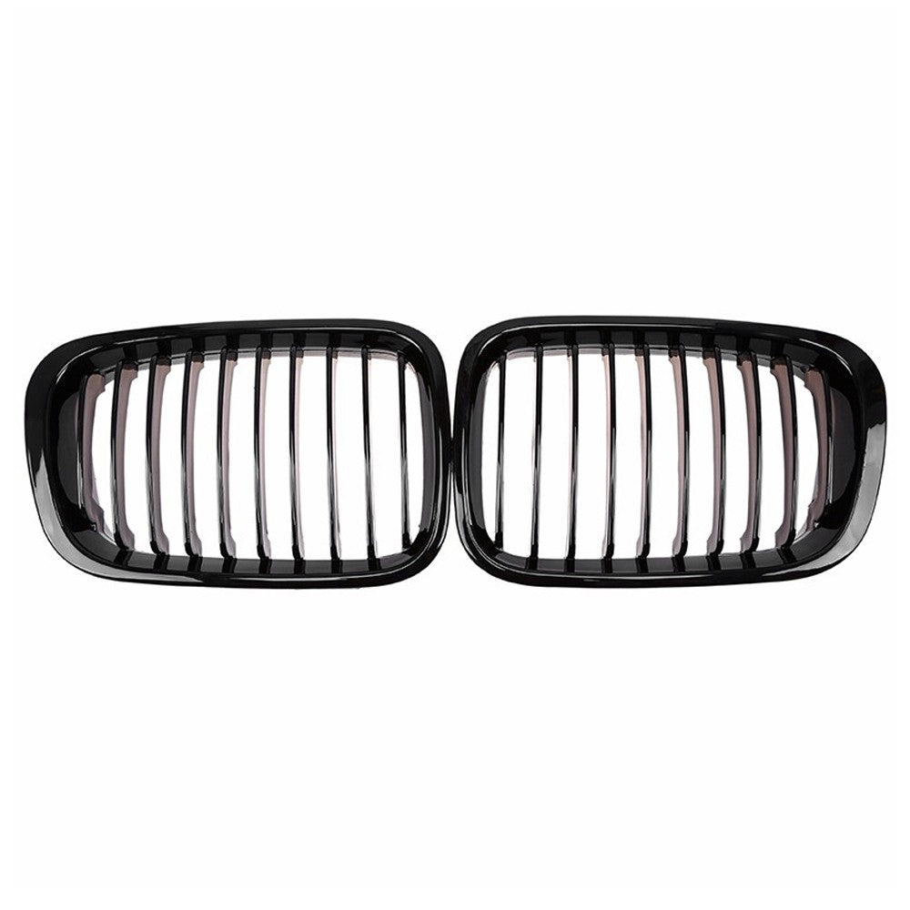 2Pcs Front Bumper Hood Kidney Grille Racing Replacement for BMW 3-Series E46 4-Door 1998-2001