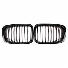 2Pcs Front Bumper Hood Kidney Grille Racing Replacement for BMW 3-Series E46 4-Door 1998-2001