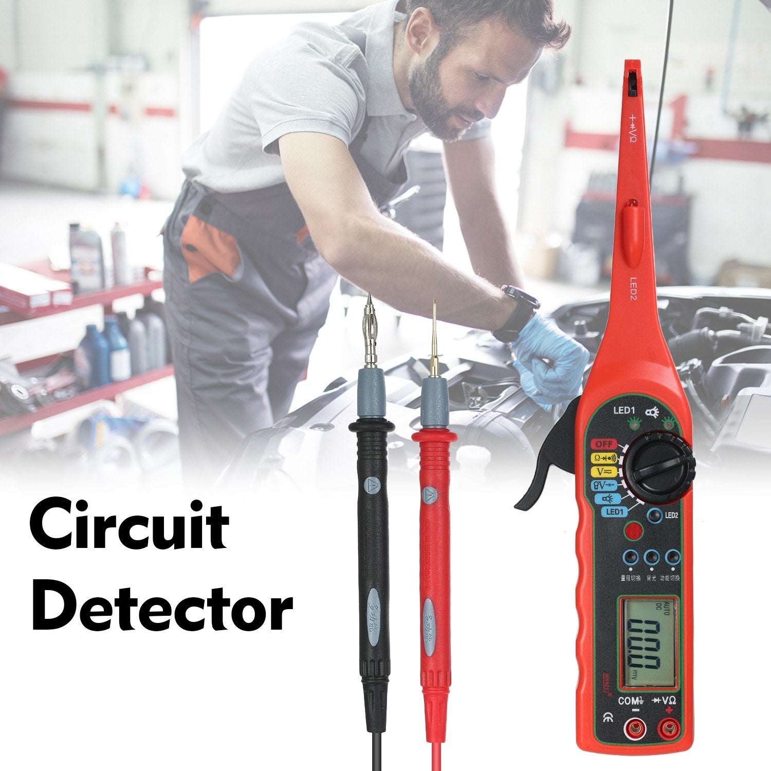 Multi-function Auto Circuit Detector Power Probe Kit Car Electric Voltage Tester Multimeter Diagnostics Tools