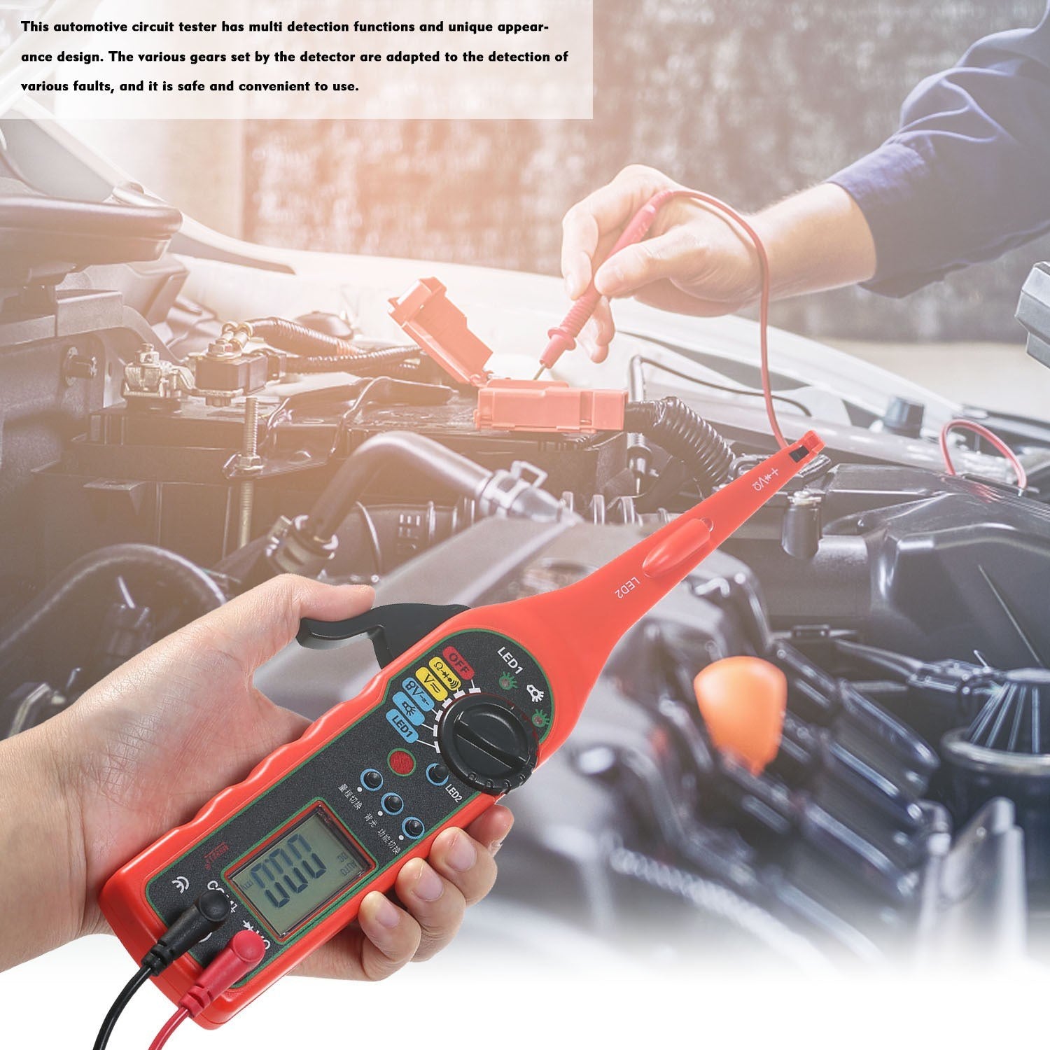 Multi-function Auto Circuit Detector Power Probe Kit Car Electric Voltage Tester Multimeter Diagnostics Tools