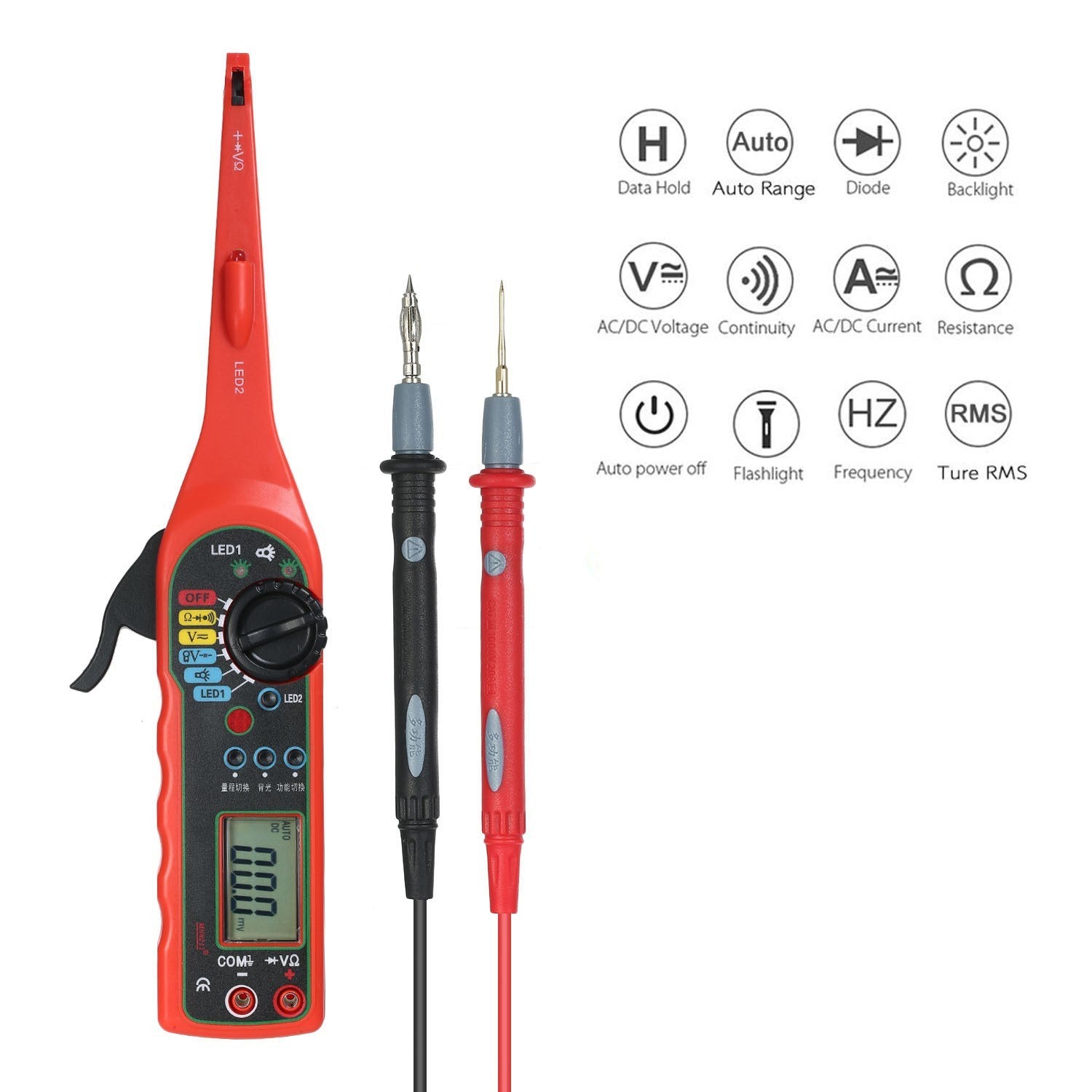 Multi-function Auto Circuit Detector Power Probe Kit Car Electric Voltage Tester Multimeter Diagnostics Tools