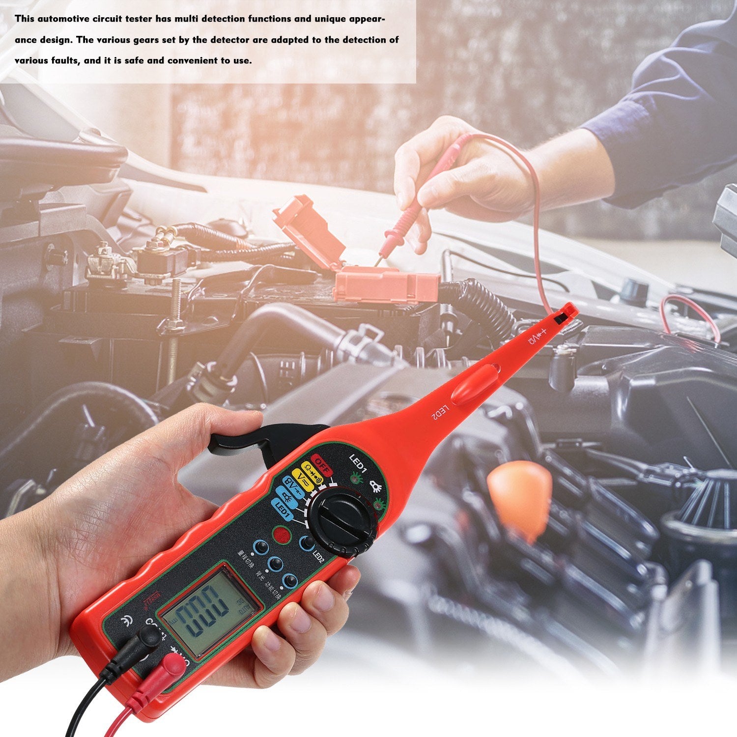 Multi-function Auto Circuit Detector Power Probe Kit Car Electric Voltage Tester Multimeter Diagnostics Tools