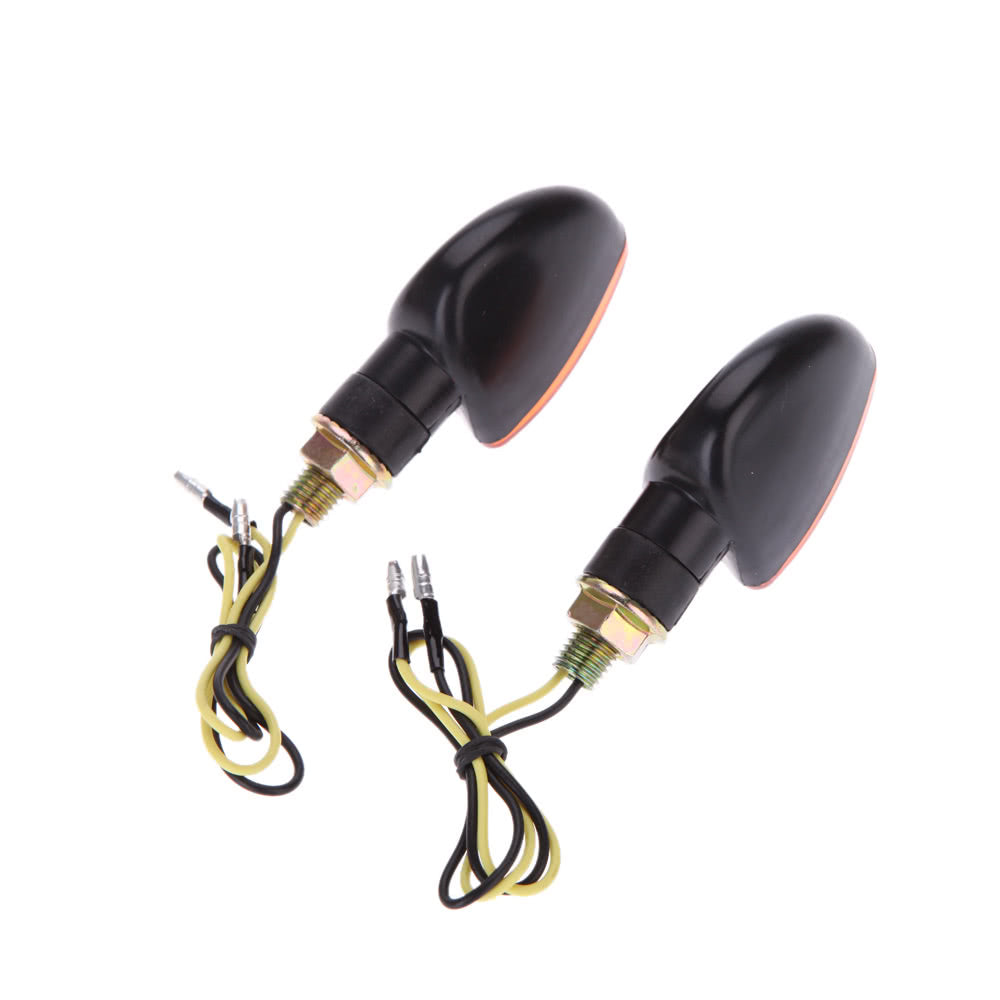 4pcs 12V Motorcycle Bike Bulb Amber Front & Back Turn Signal Indicator Light