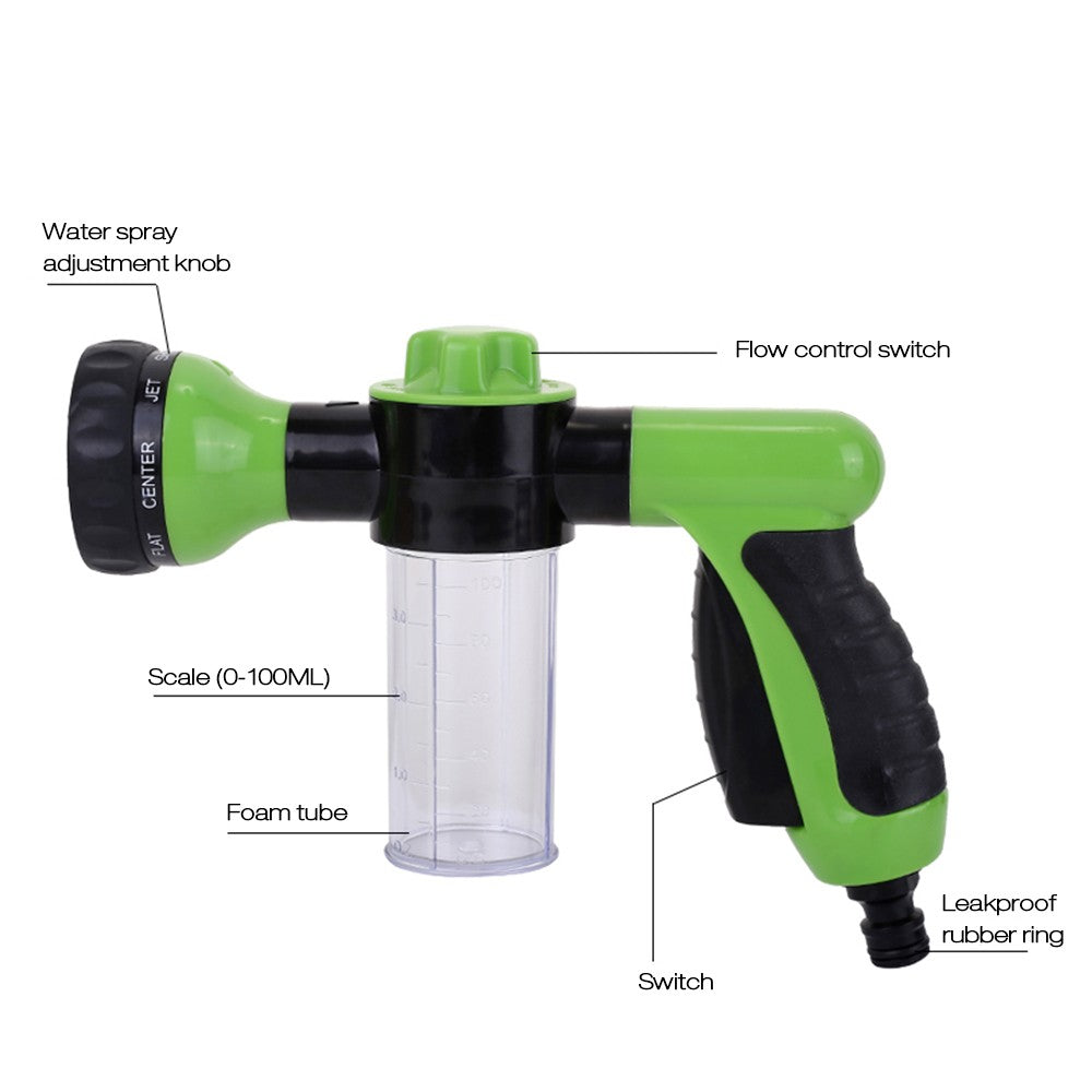 Foam Sprayer Garden Water Hose Nozzle Soap Dispenser Gun