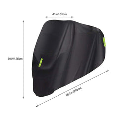 Universal Motorcycle Cover – All Season Waterproof Outdoor Protection Against Dust Debris Rain and Weather