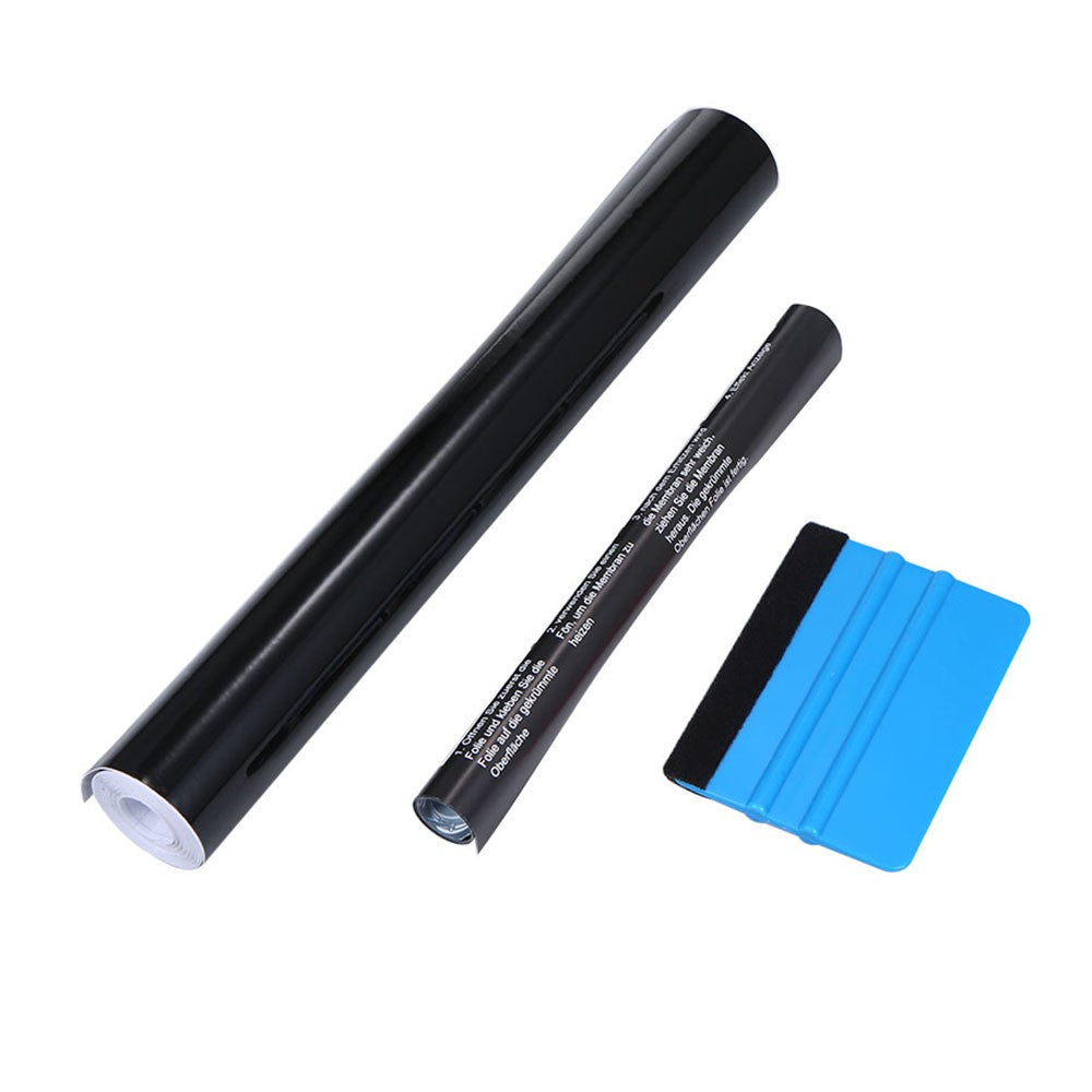 Car Gloss Black Sticker Protector Vinyl Film DIY Wrap Decal 300*3000mm for Motorcycle