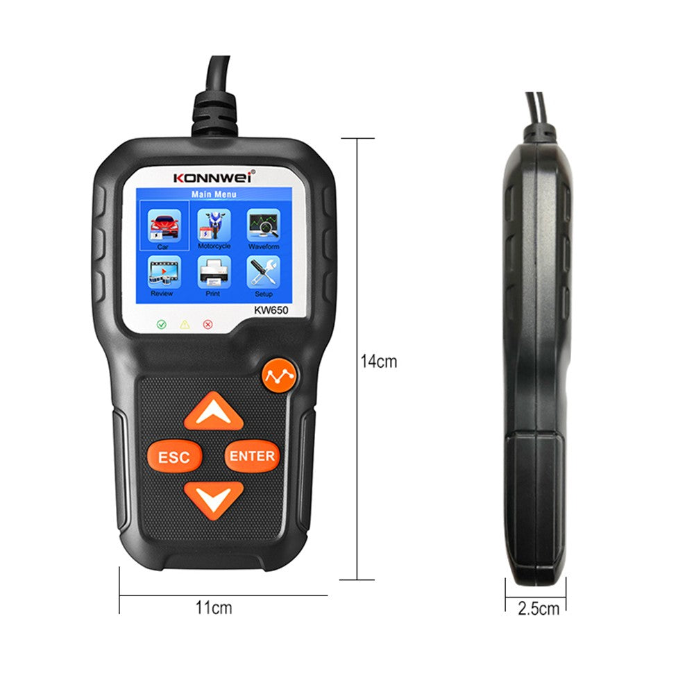 Car Battery Tester 12V Auto Load on Cranking System and Charging Scan Tool