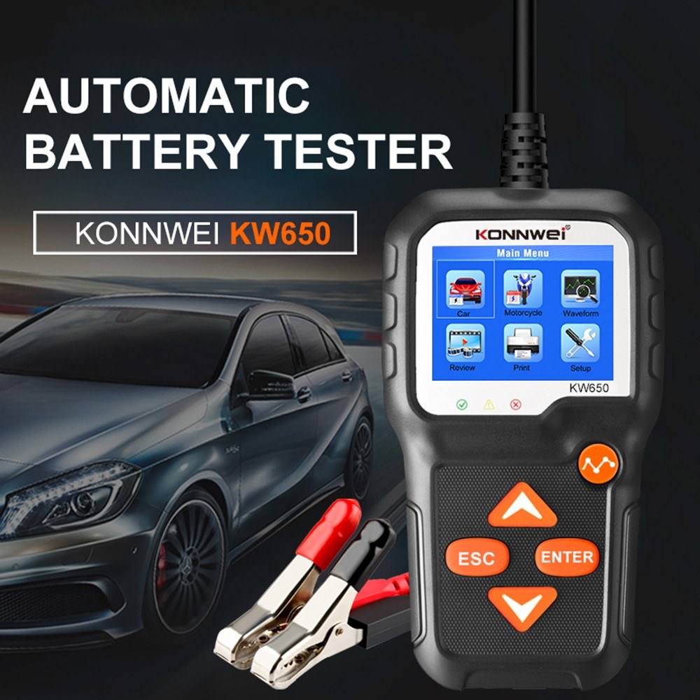 Car Battery Tester 12V Auto Load on Cranking System and Charging Scan Tool