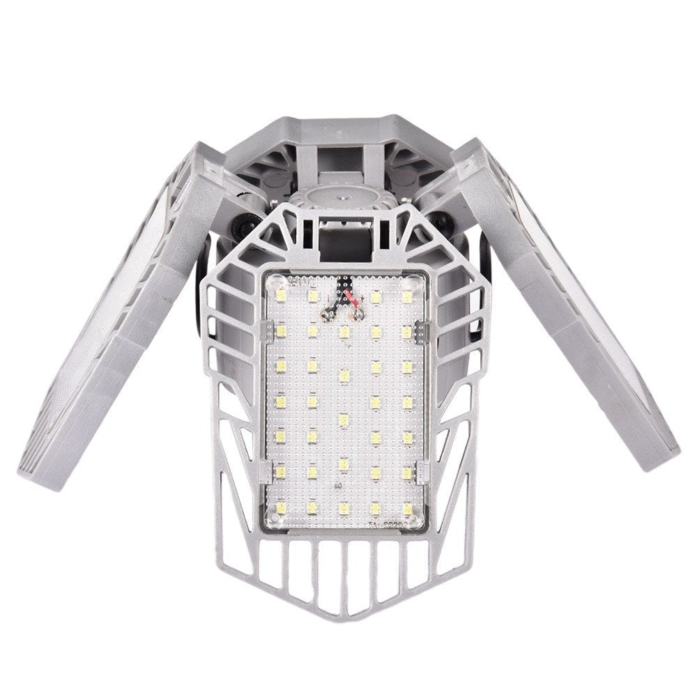 LED Garage Light Foldable Deformable Ceiling Lamp with 4 Adjustable Panels 60W
