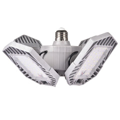 LED Garage Light Foldable Deformable Ceiling Lamp with 4 Adjustable Panels 60W