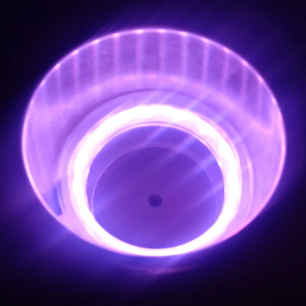 LED Plastic Cup Holder, Light Drink Holder with 14LEDs, for Marine Boat Car Truck RV Yacht，Purple