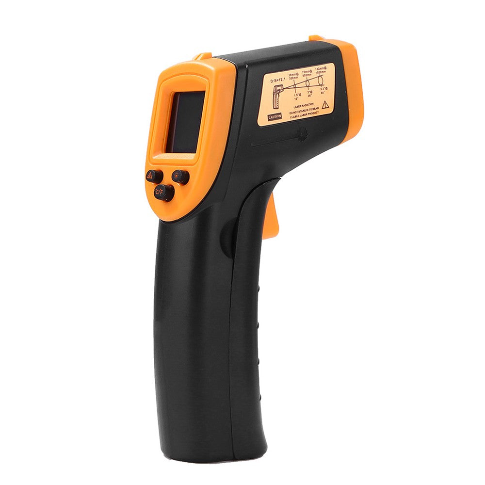 Handheld Non-Contact Infrared Thermometer LCD Display Temperature Meter, Digital IR Industrial Laser Pyrometer