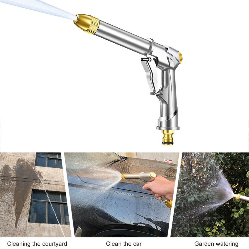 Heavy Duty Metal Spray Gun, Rotaing Water Adjustment Nozzle, High Pressure Sprayer