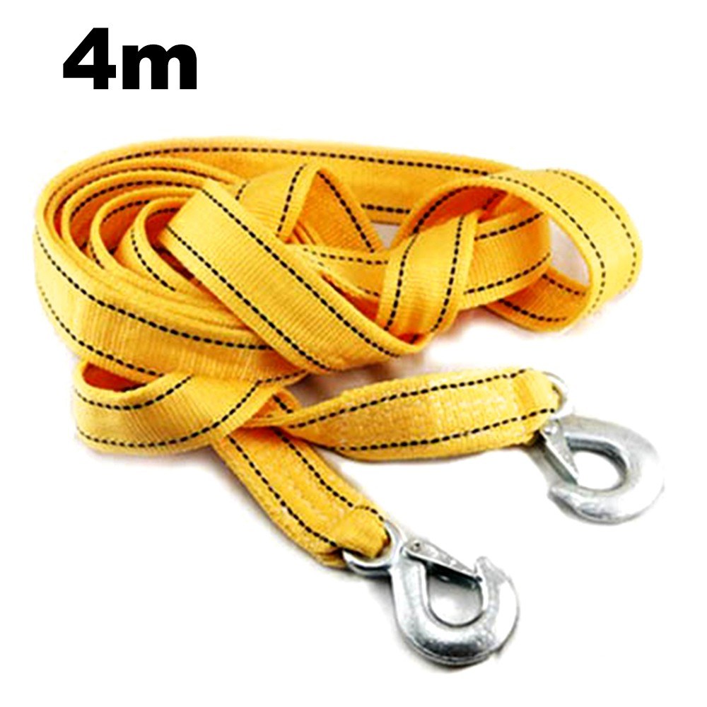 Tow Strap with Hooks Car Vehicle Recovery Rope Trailer 11,023 lbs Capacity Heavy Duty for Truck SUV,4m