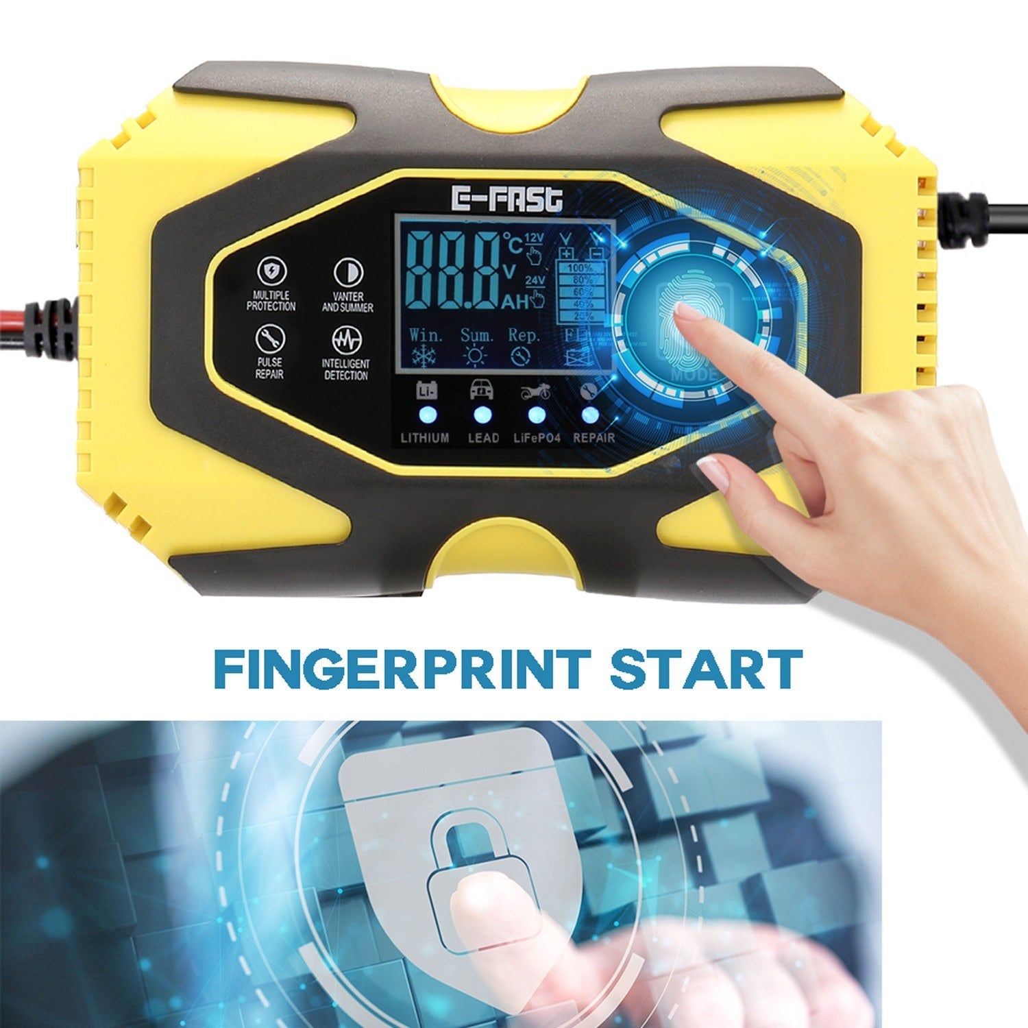 12V6A-24V3A Automatic Pulse Repairing Battery Charging Device