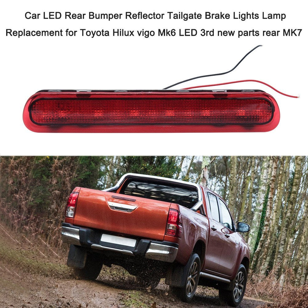 Car LED Rear Bumper Reflector Tailgate Brake Lights Lamp Replacement