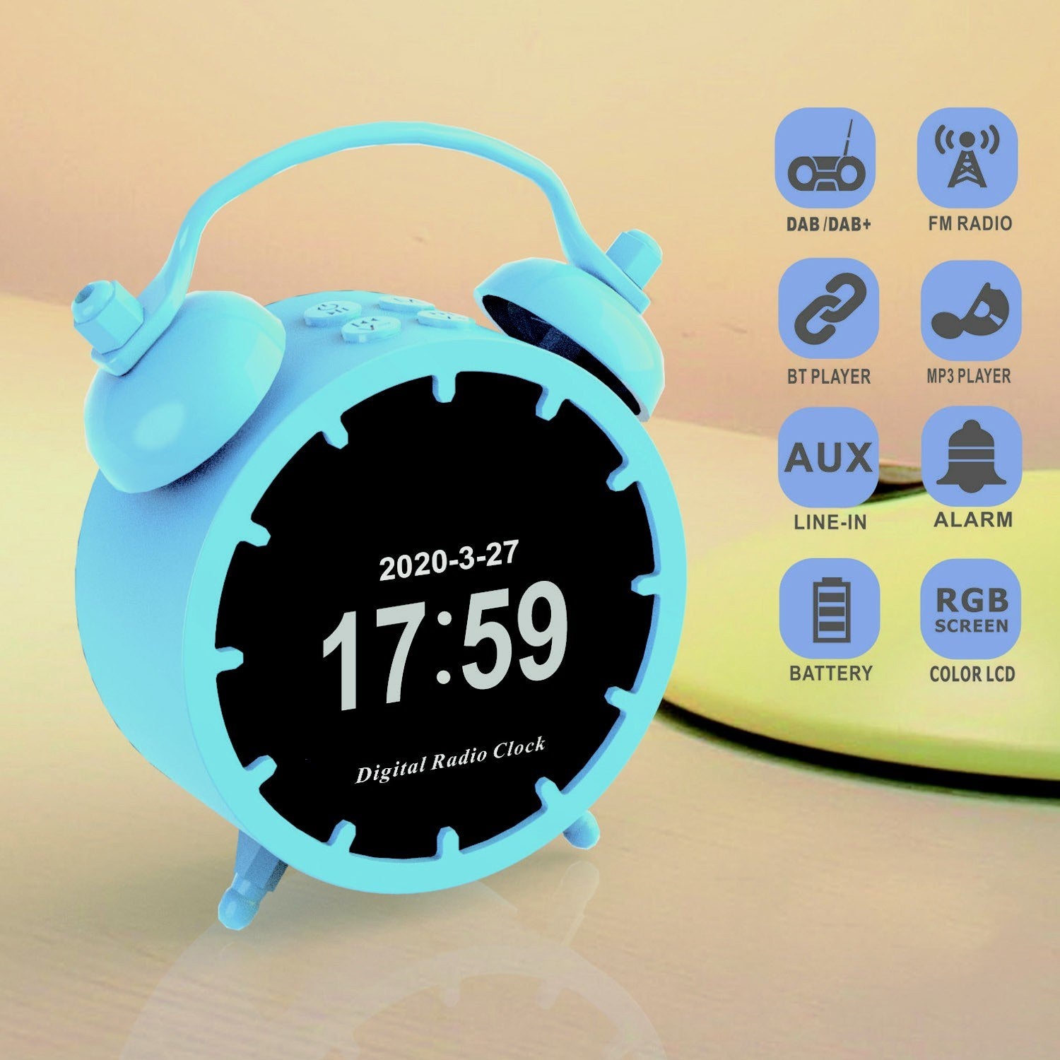 Portable Digital DAB/DAB+/FM Radio