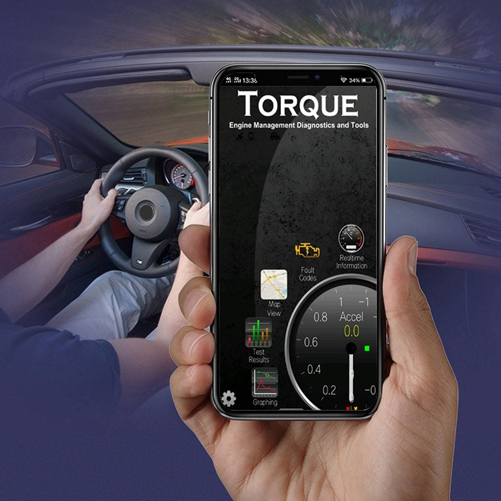 WIFI OBD II Scanner Car Diagnostic Tool Battery Voltage Detection For 95% Compliant Vehicles 16-pin
