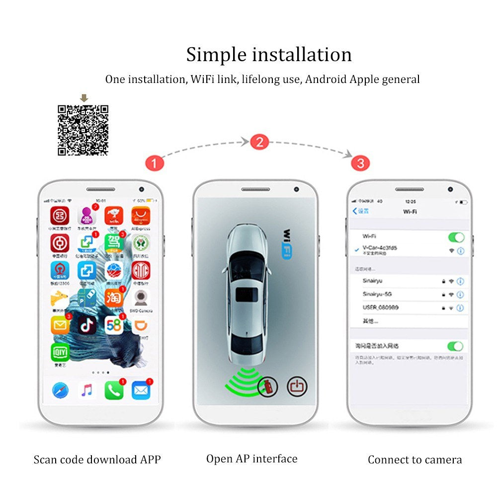 Wireless Backup Camera HD WIFI Rear View