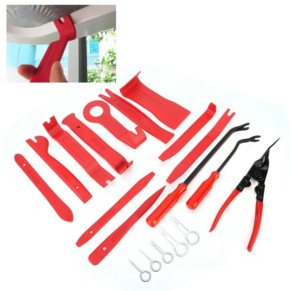Audio Pliers Fastener Car Interior Door Panel Removal Radio Repair 19Pcs