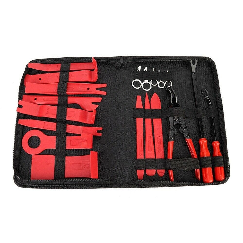 Audio Pliers Fastener Car Interior Door Panel Removal Radio Repair 19Pcs