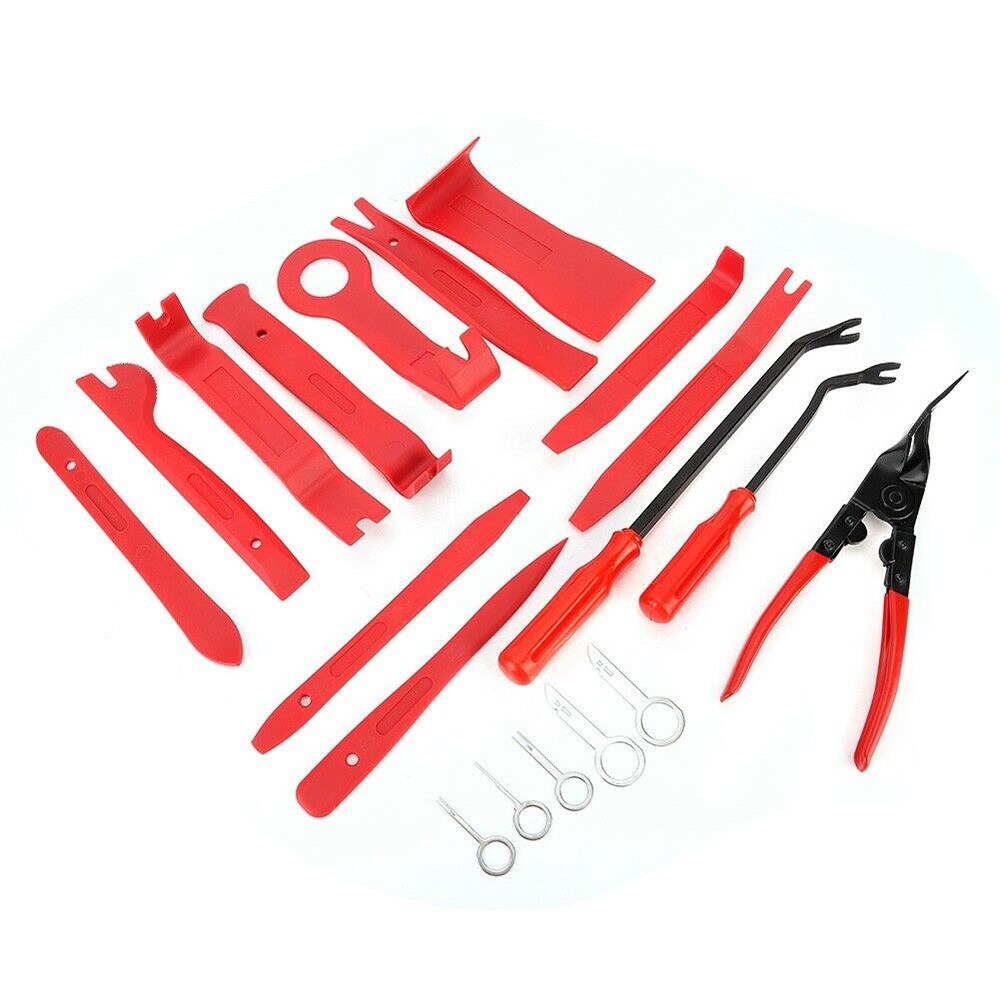 Audio Pliers Fastener Car Interior Door Panel Removal Radio Repair 19Pcs