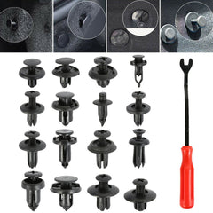 620Pcs Car Body Push Pin Retainer Rivet Fasteners Trim Molding Clip + Screwdriver + Pliers