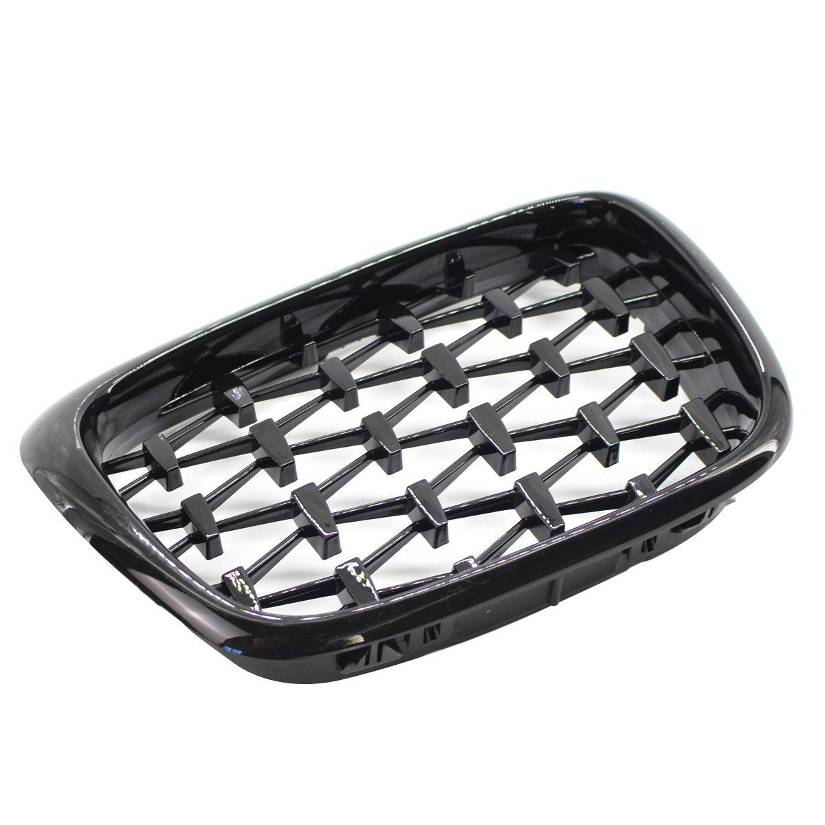 Replacement for 97-03 BMW E39 525i 528i 530i 540i M5 Front Bumper Kidney Grille Glossy Black