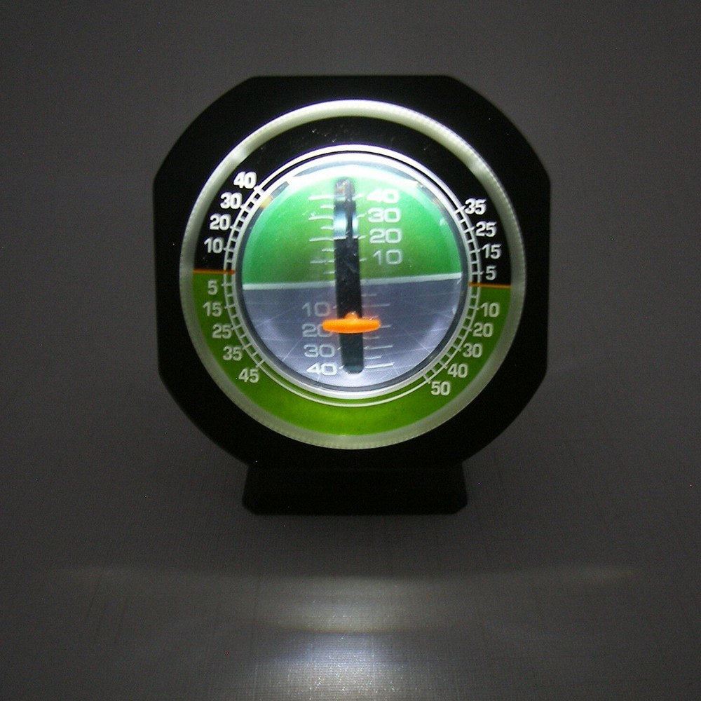Car Truck Angle Tilt Indicator Balancer Backlight Slope Meter Gauge