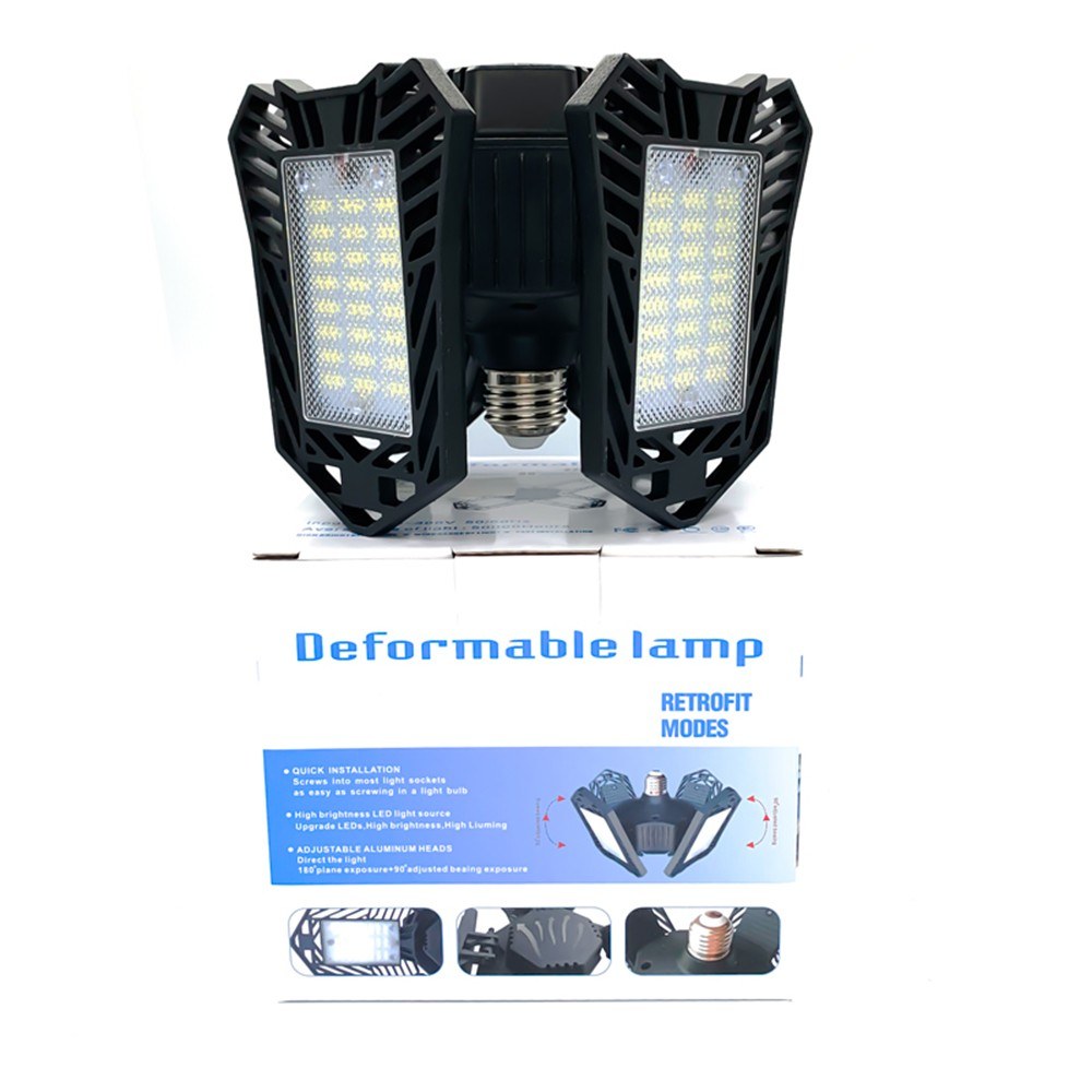 150W Deformable LED Garage Lights, 6000-6500K Super Bright for Garages, Workshop, Workbench, Barn, Warehouse