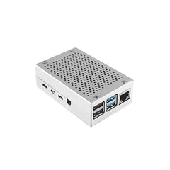 Case for Raspberry Pi 4 with Aluminum Metal Cooling Fan 5V 3A USB-C Power Supply ON/Off Switch