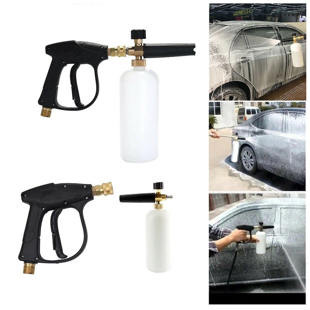 1/4 Inch Snow Foam Washer Sprayer Car Wash Soap Lance Spray Pressure Jet Bottle