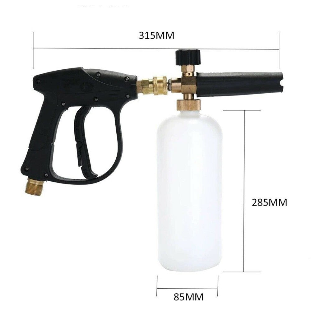 1/4 Inch Snow Foam Washer Sprayer Car Wash Soap Lance Spray Pressure Jet Bottle