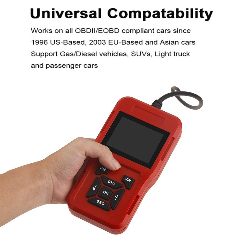 OBDII Scanner Code Reader Car Diagnostic Engine Fault Detector Auto Vehicle Scan Tool