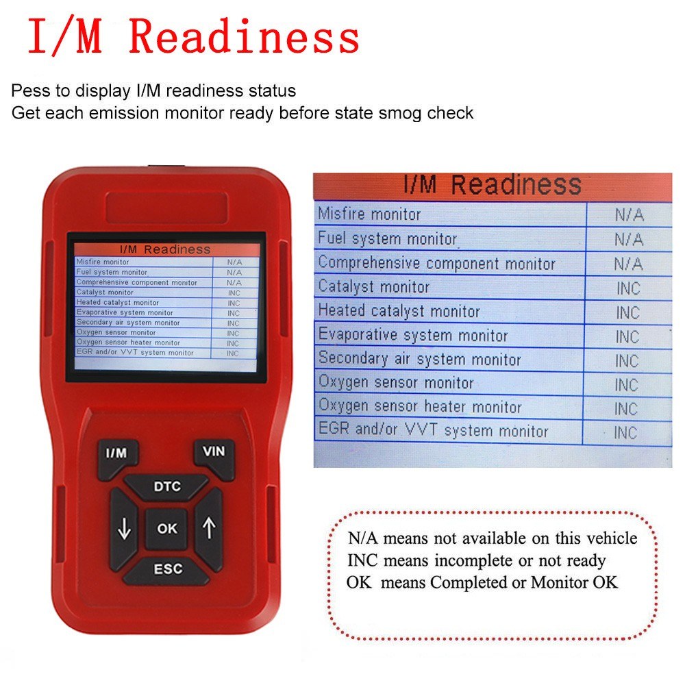 OBDII Scanner Code Reader Car Diagnostic Engine Fault Detector Auto Vehicle Scan Tool