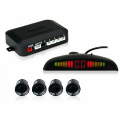 Car Sensor Backup Reverse Rear View Radar Alarm System Kit Digital Display Black