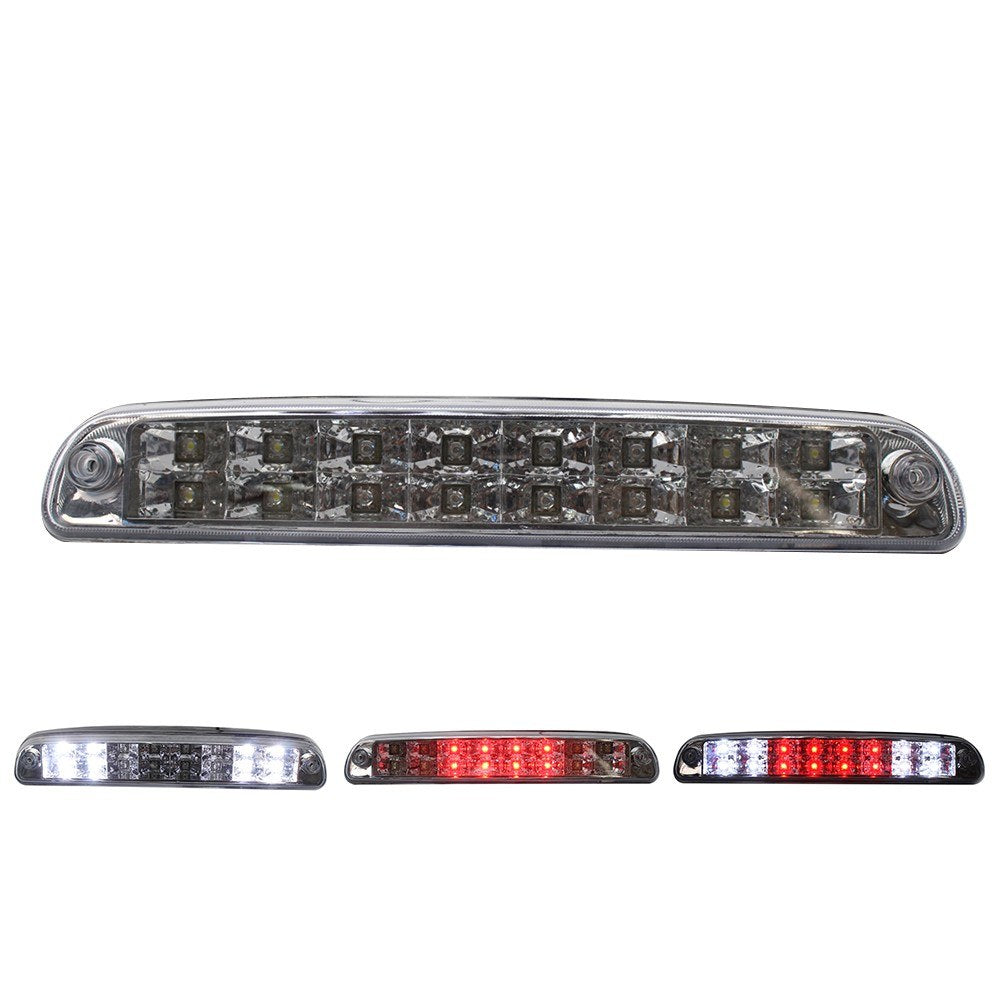 High Mount Stop Light LED White Red Third Brake Rear Cargo Lamp Replacement