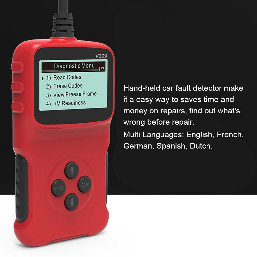 Automobile Fault Detector Automotive Diagnostic Tools Reading Card Auto Check Engine Light Interface Scanner