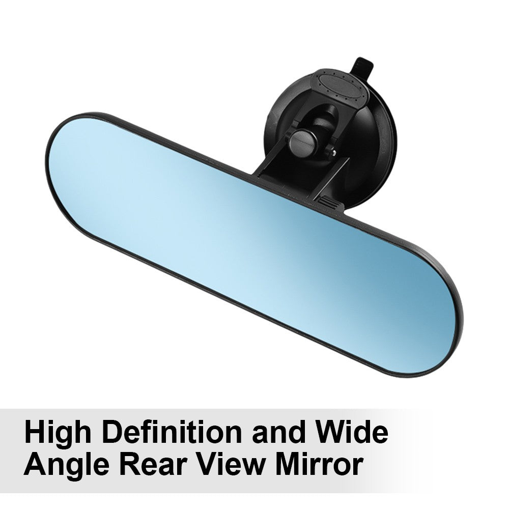 Rear View Mirror, Universal Car Truck Mirror 360°Adjustable Interior RearView with Suction Cup, 220*65mm